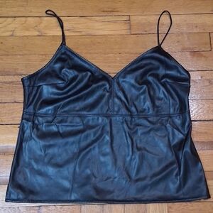 Abercrombie & Fitch Faux Leather Camisole Top